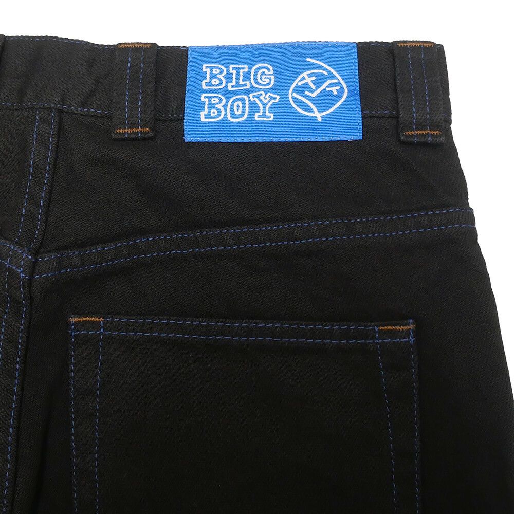 POLAR JEANS ポーラー パンツ ジーンズ ビッグボーイ BIG BOY STITCHING BLACK/BLUE スケートボード スケボー 4