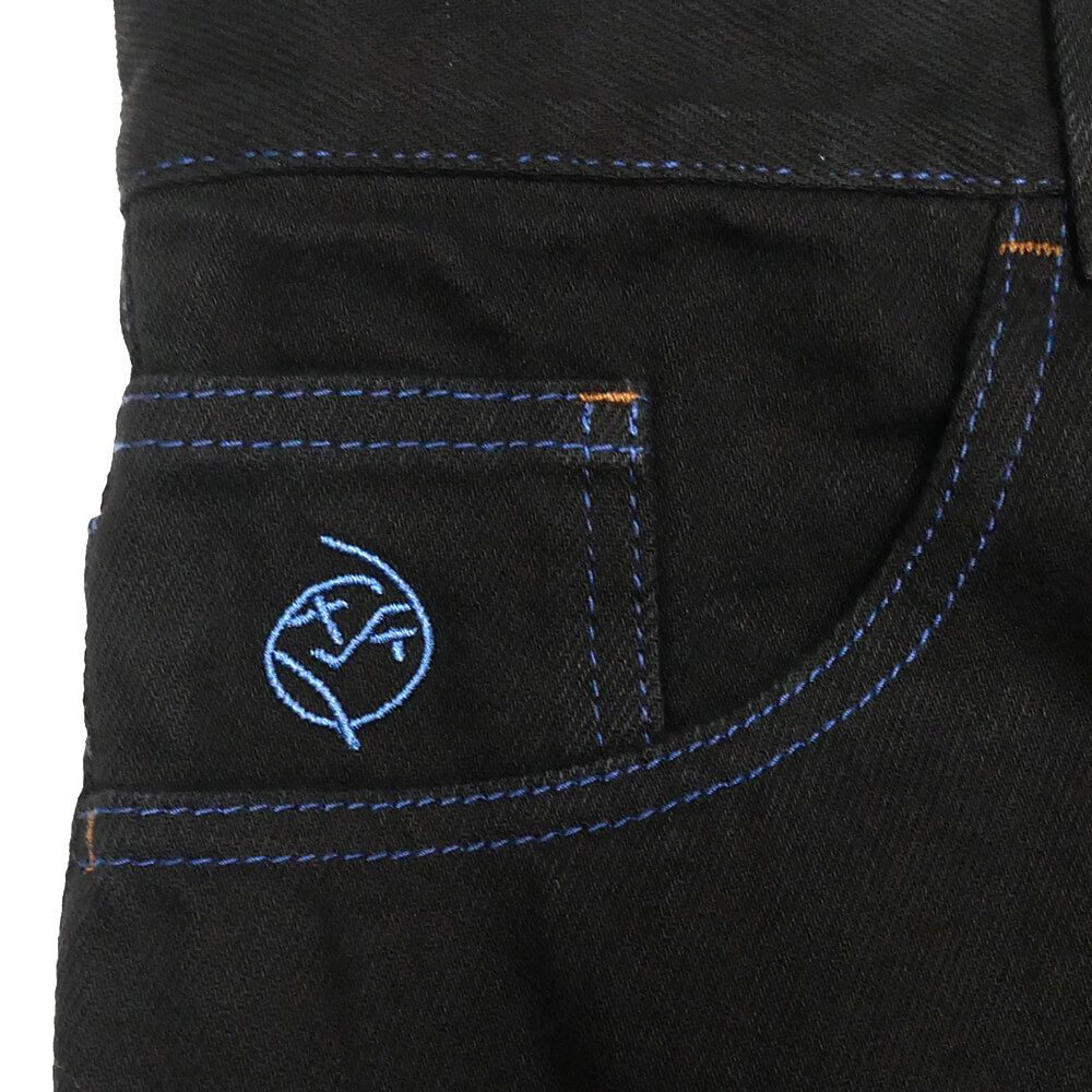 POLAR JEANS ポーラー パンツ ジーンズ ビッグボーイ BIG BOY STITCHING BLACK/BLUE スケートボード スケボー 7