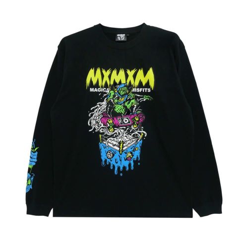 MAGICAL MOSH MISFITS LONG SLEEVE マジカルモッシュミスフィッツ ロングスリーブTシャツ キン肉マン x MxMxM ROBIN MASK LIMITED スケートボード スケボー 