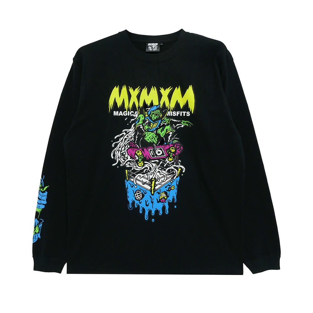 MAGICAL MOSH MISFITS LONG SLEEVE マジカルモッシュミスフィッツ ロングスリーブTシャツ キン肉マン x MxMxM ROBIN MASK LIMITED スケートボード スケボー 