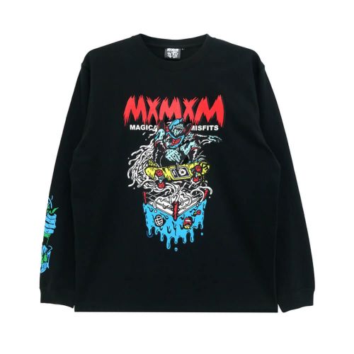 MAGICAL MOSH MISFITS LONG SLEEVE マジカルモッシュミスフィッツ ロングスリーブTシャツ キン肉マン x MxMxM ROBIN MASK ANIME スケートボード スケボー 