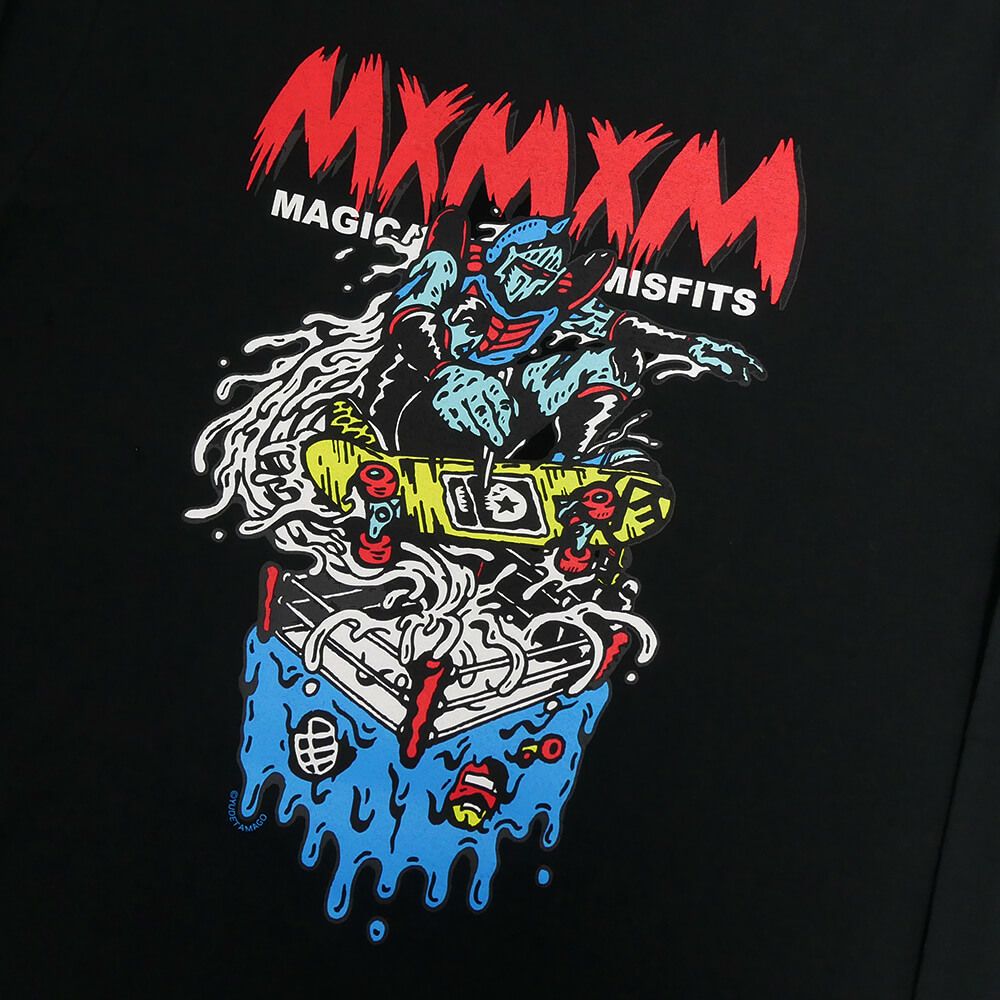 MAGICAL MOSH MISFITS LONG SLEEVE マジカルモッシュミスフィッツ ロングスリーブTシャツ キン肉マン x MxMxM ROBIN MASK ANIME スケートボード スケボー 1