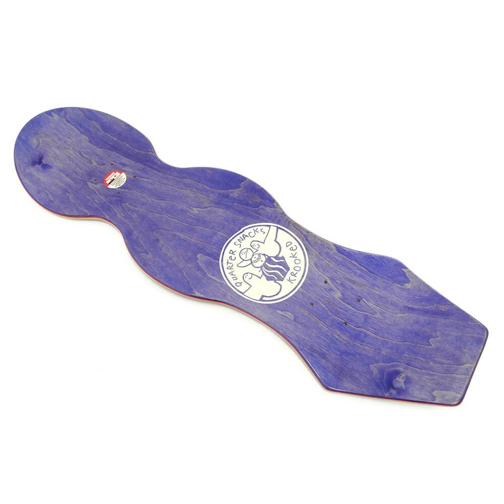 KROOKED DECK クルキッド デッキ KROOKED x QUARTERSNACKS SNACK MAN CRUISER 9.0 スケートボード スケボー 3