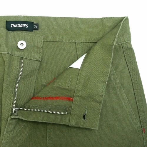 THEORIES PANTS セオリーズ パンツ ジーンズ DIY FATIGUE GREEN スケートボード スケボー 3