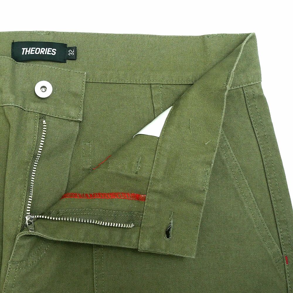 THEORIES PANTS セオリーズ パンツ ジーンズ DIY FATIGUE GREEN スケートボード スケボー 3