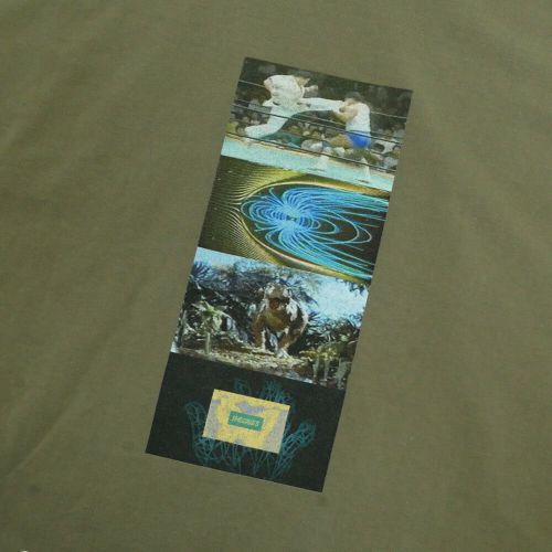 THEORIES T-SHIRT セオリーズ Tシャツ VIRTUAL REALITY FATIGUE GREEN スケートボード スケボー 1
