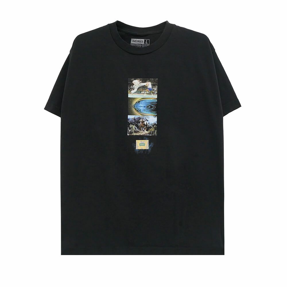 THEORIES T-SHIRT セオリーズ Tシャツ VIRTUAL REALITY BLACK スケートボード スケボー 