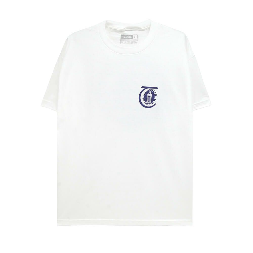 THEORIES T-SHIRT セオリーズ Tシャツ MORNING STAR WHITE スケートボード スケボー 1
