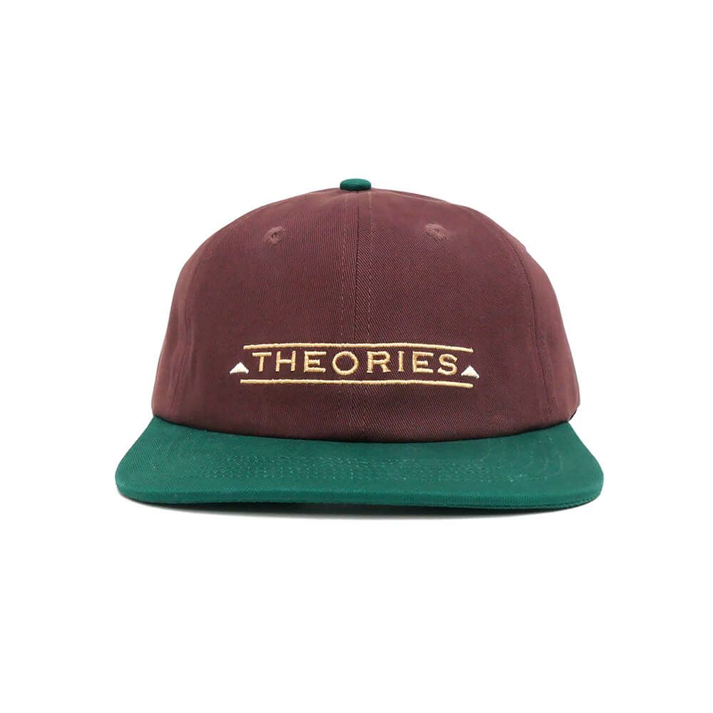 THEORIES CAP セオリーズ キャップ PALMER SNAPBACK BURGUNDI/FOREST スケートボード スケボー 1