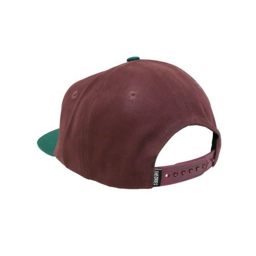 THEORIES CAP セオリーズ キャップ PALMER SNAPBACK BURGUNDI/FOREST スケートボード スケボー 2