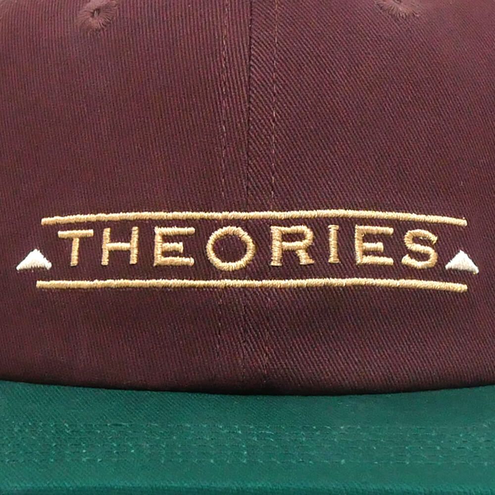 THEORIES CAP セオリーズ キャップ PALMER SNAPBACK BURGUNDI/FOREST スケートボード スケボー 4