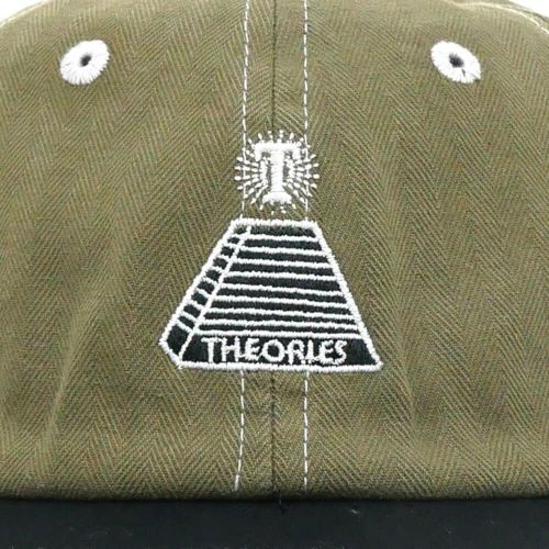THEORIES CAP セオリーズ キャップ SCRIBBLE HERRINGBONE STRAPBACK OLIVE/BLACK スケートボード スケボー 4