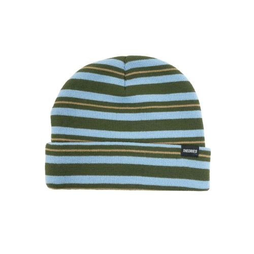 THEORIES KNITCAP セオリーズ ニットキャップ NEW SCHOOL BEANIE GREEN/LIGHT BLUE スケートボード スケボー 