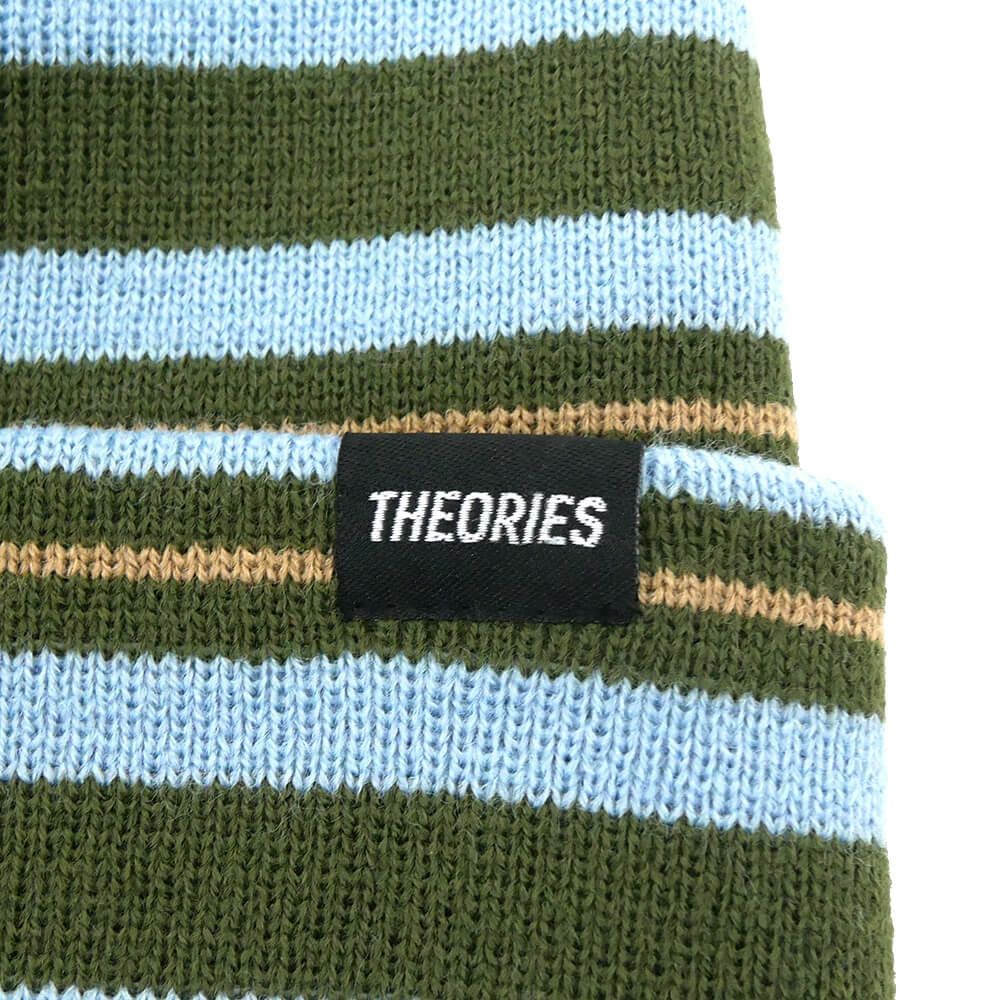 THEORIES KNITCAP セオリーズ ニットキャップ NEW SCHOOL BEANIE GREEN/LIGHT BLUE スケートボード スケボー 2