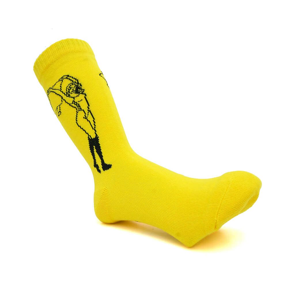 WHIMSY SOCKS ウィムジー ソックス 靴下 OLIVIA YELLOW スケートボード スケボー 