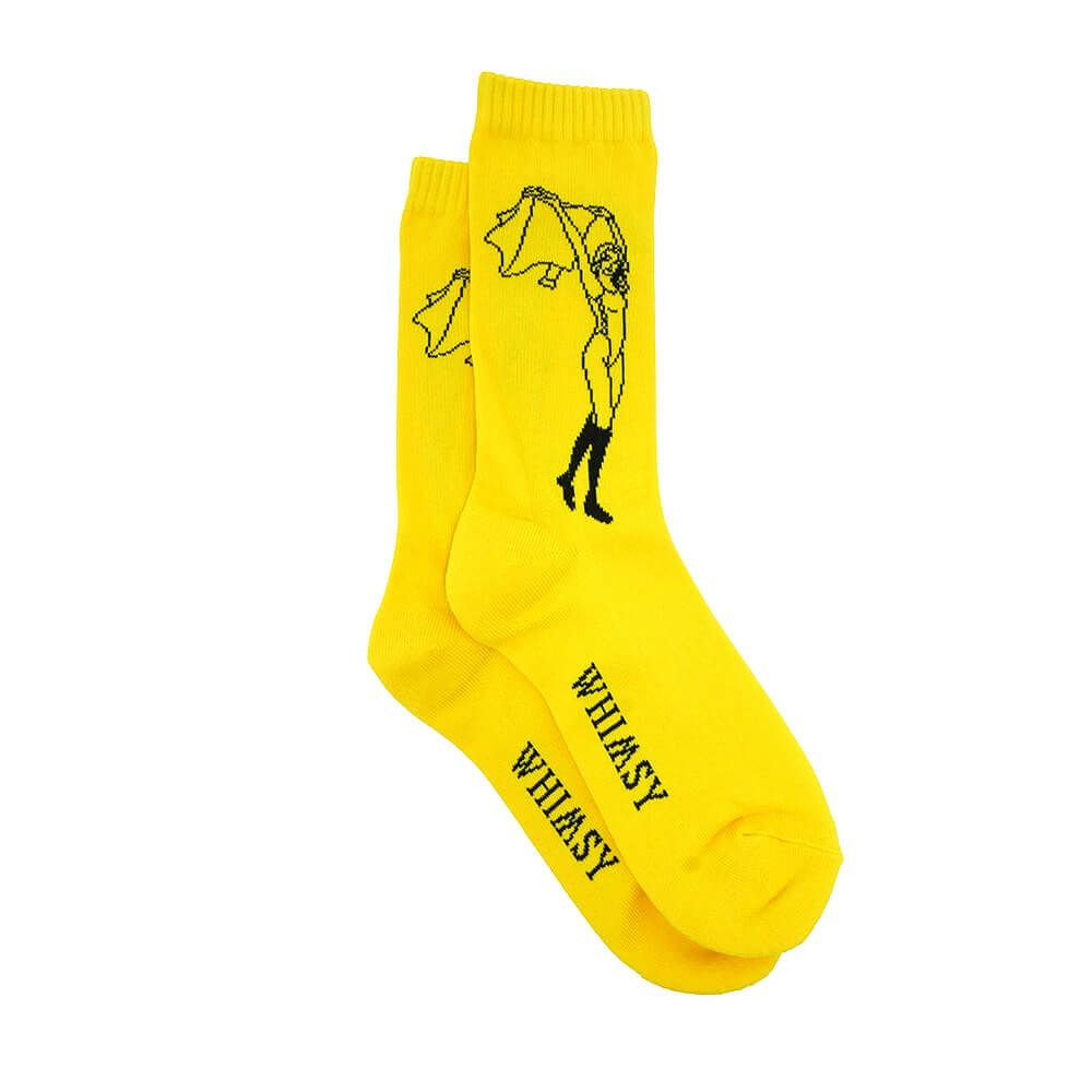 WHIMSY SOCKS ウィムジー ソックス 靴下 OLIVIA YELLOW スケートボード スケボー 3