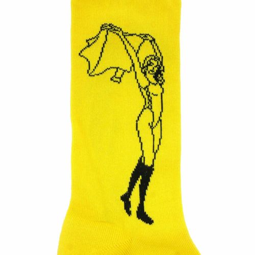WHIMSY SOCKS ウィムジー ソックス 靴下 OLIVIA YELLOW スケートボード スケボー 4
