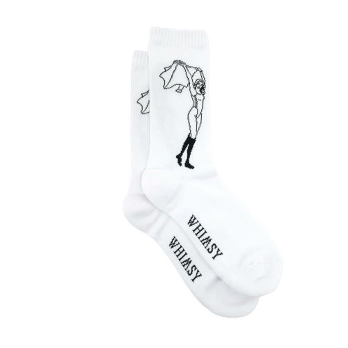 WHIMSY SOCKS ウィムジー ソックス 靴下 OLIVIA WHITE スケートボード スケボー 3