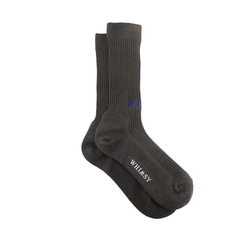  WHIMSY SOCKS ウィムジー ソックス 靴下 EMJAY DARK CHOCO スケートボード スケボー 3