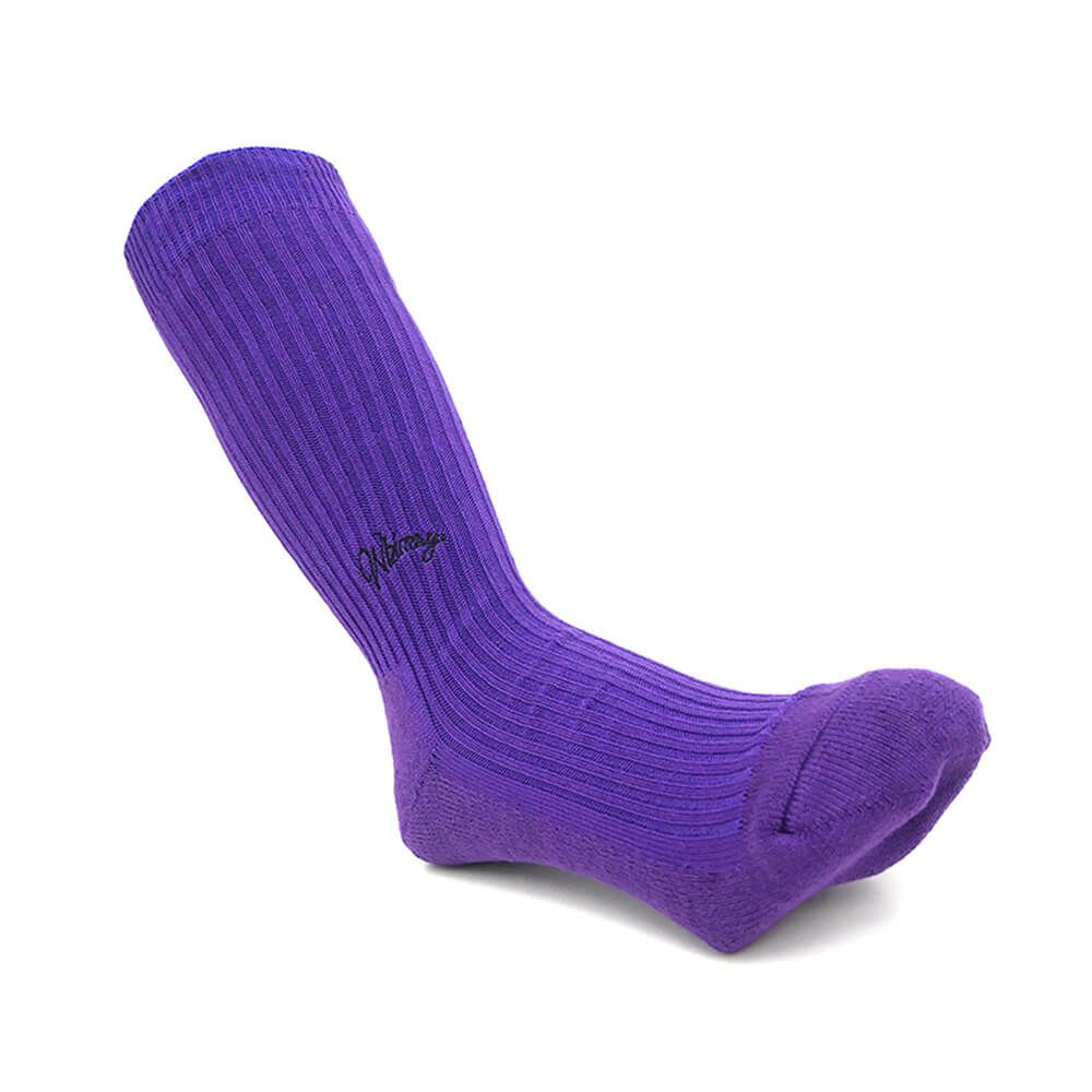 WHIMSY SOCKS ウィムジー ソックス 靴下 EMJAY PURPLE スケートボード スケボー 