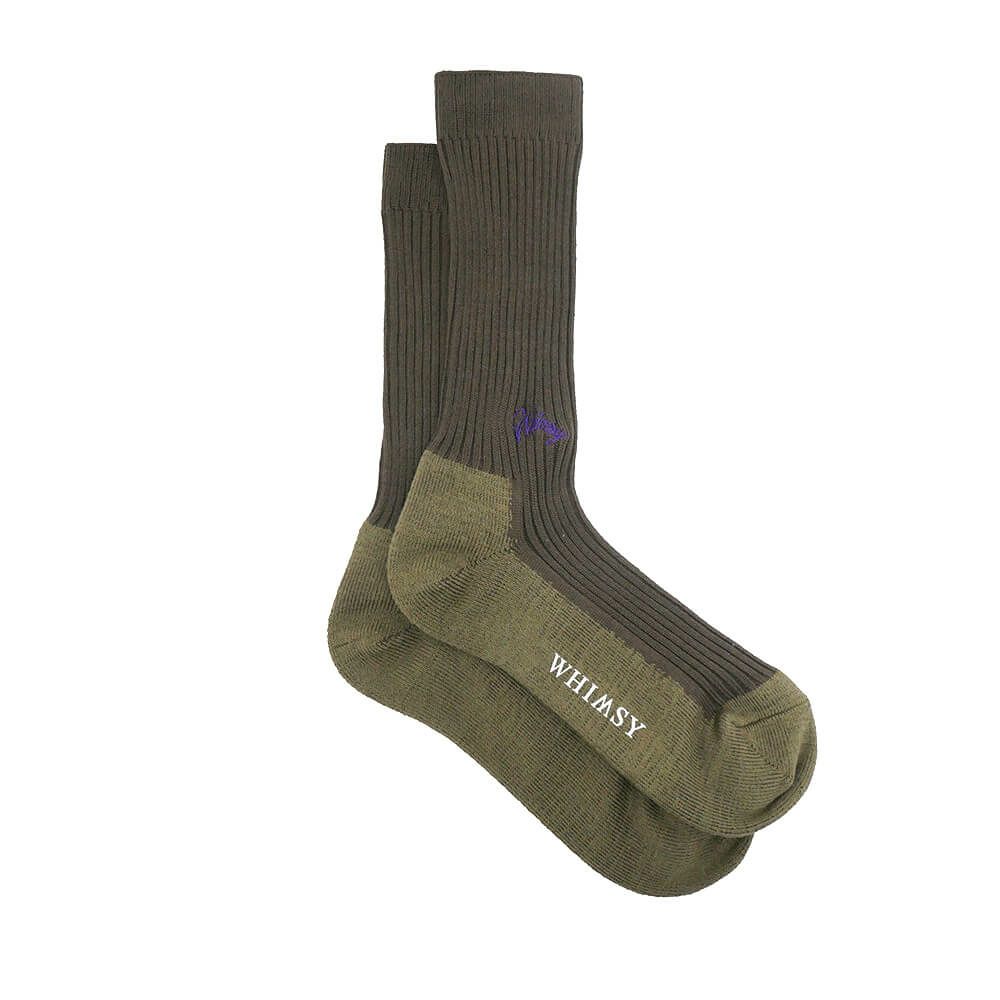  WHIMSY SOCKS ウィムジー ソックス 靴下 EMJAY KHAKI MOSS スケートボード スケボー 3