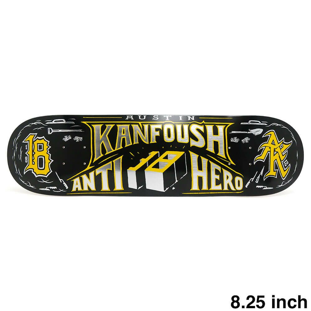 ANTIHERO DECK アンチヒーロー デッキ AUSTIN KANFOUSH CUSTOM 8.25 スケートボード スケボー 1
