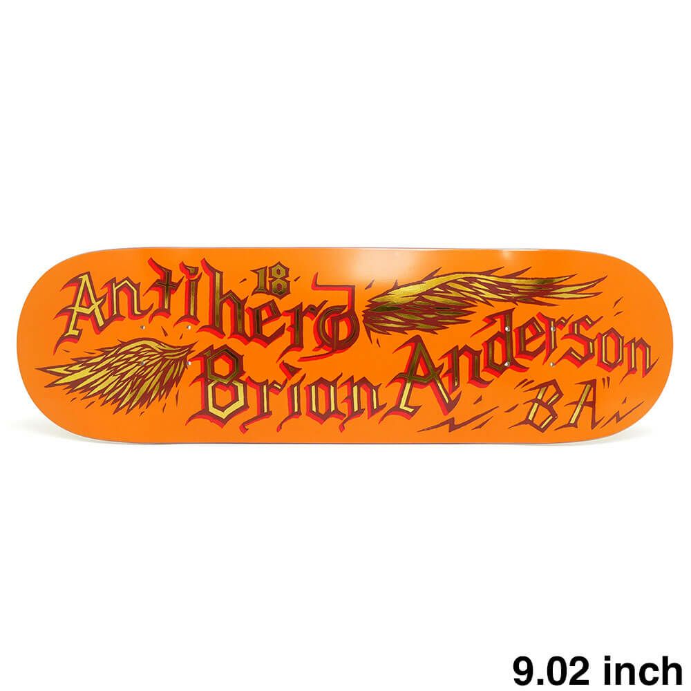 ANTIHERO DECK アンチヒーロー デッキ BRIAN ANDERSON CUSTOM 9.02 スケートボード スケボー 1