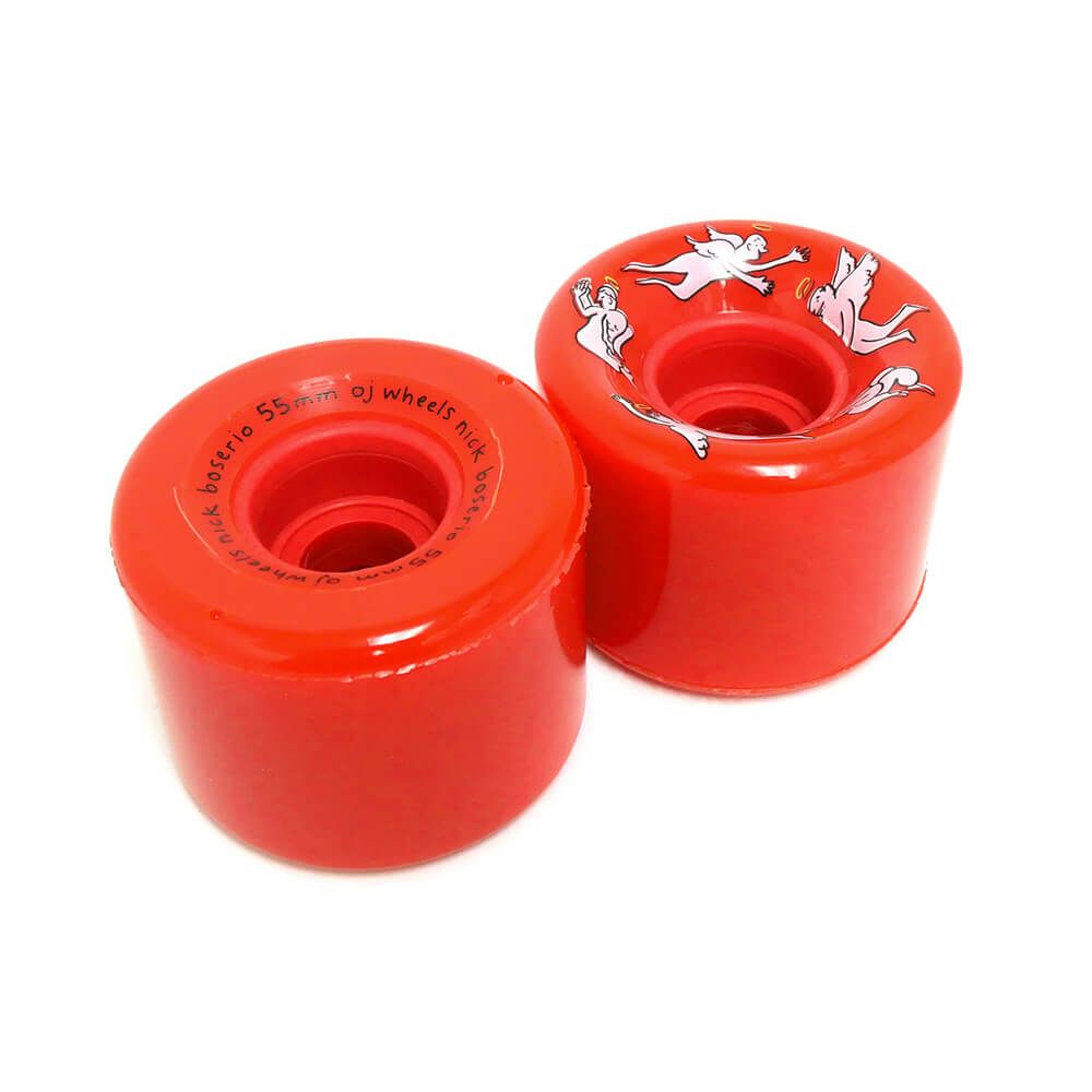 OJ WHEEL オージェー ソフトウィール（クルーザー） MINI SUPER JUICE（78A）NICK BOSERIO HOLY ANGELS 赤 55mm スケートボード スケボー 2