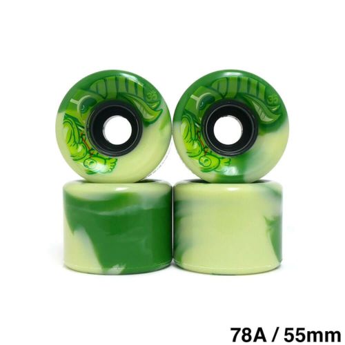 OJ WHEEL オージェー ソフトウィール（クルーザー） MINI SUPER JUICE（78A）CRU-ZEN EMERALD SWIRL エメラルド 55mm スケートボード スケボー 1