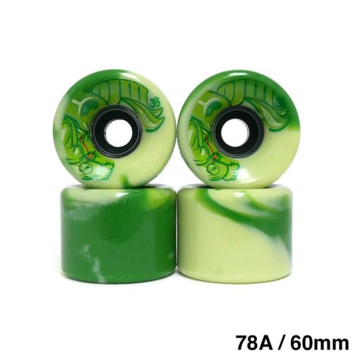 OJ WHEEL オージェー ソフトウィール（クルーザー） SUPER JUICE（78A）CRU-ZEN EMERALD SWIRL エメラルド 60mm スケートボード スケボー 1