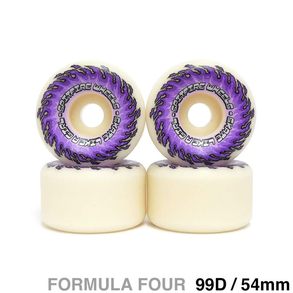 SPITFIRE WHEEL スピットファイヤー ウィール FORMULA FOUR (F4) OG CLASSIC 99D SKATE LIKE A GIRL 54mm スケートボード スケボー 1