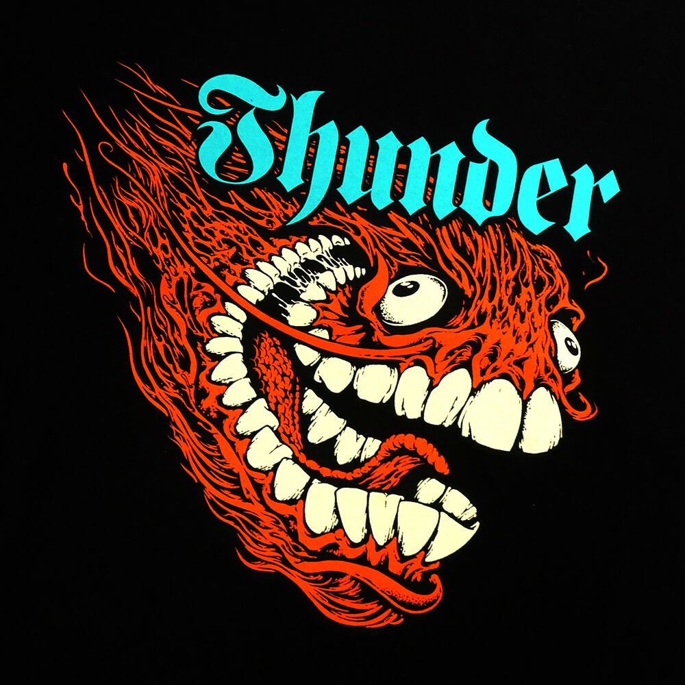 THUNDER T-SHIRT サンダー Tシャツ SCREAMING GRIMPLE BLACK スケートボード スケボー 1