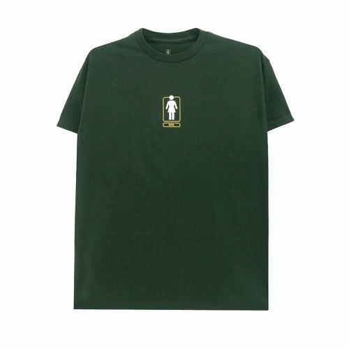 GIRL T-SHIRT ガール Tシャツ SHACKY OG FOREST GREEN スケートボード スケボー 