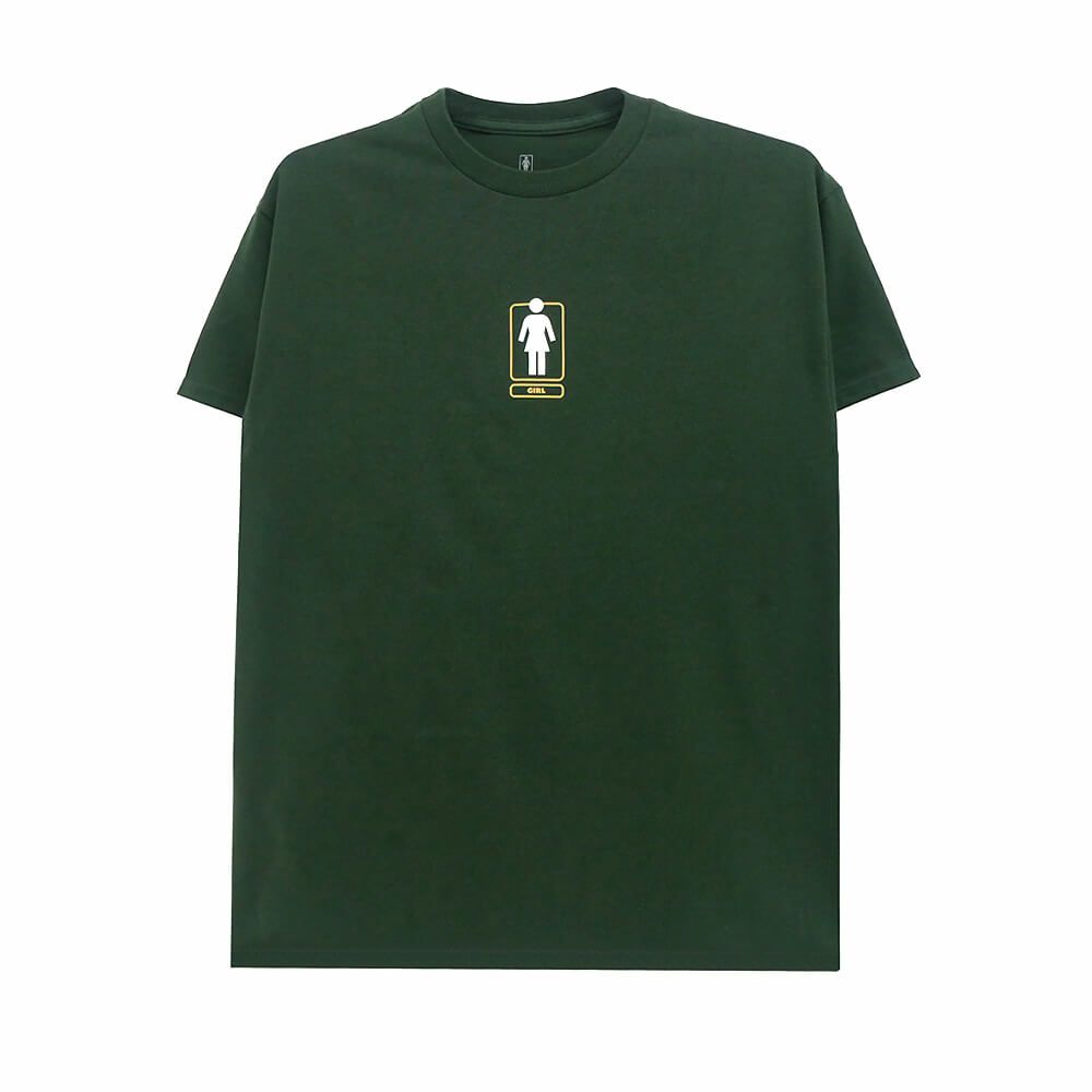 GIRL T-SHIRT ガール Tシャツ SHACKY OG FOREST GREEN スケートボード スケボー 