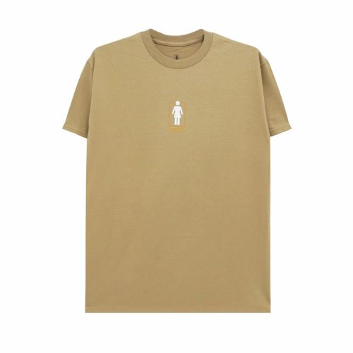 GIRL T-SHIRT ガール Tシャツ SHACKY OG TAN スケートボード スケボー 