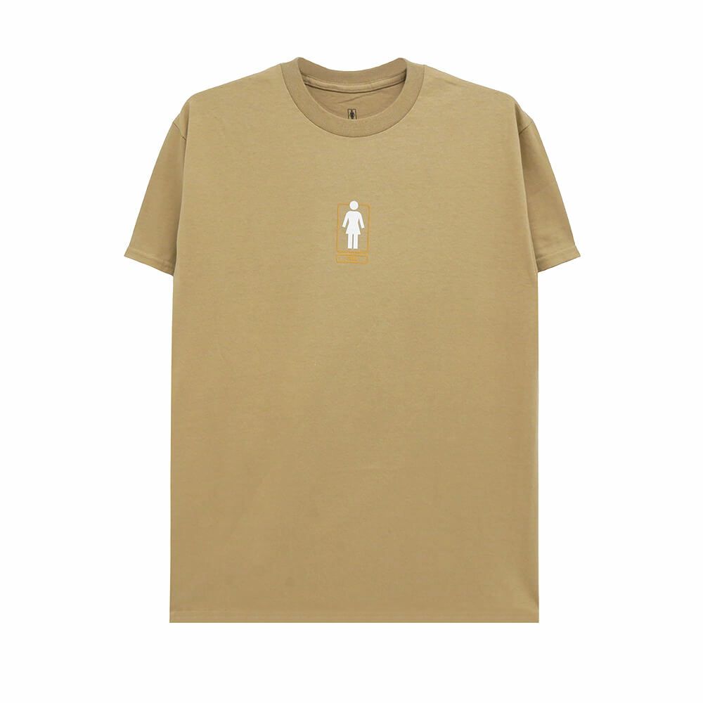 GIRL T-SHIRT ガール Tシャツ SHACKY OG TAN スケートボード スケボー 