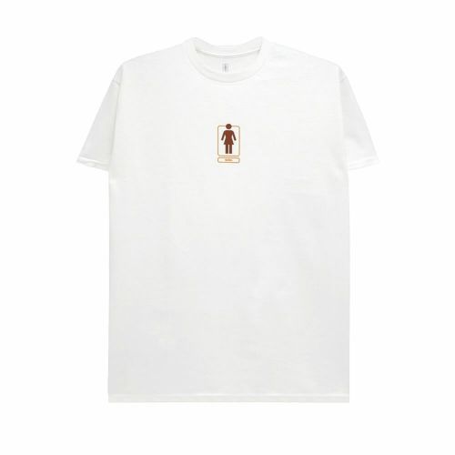 GIRL T-SHIRT ガール Tシャツ SHACKY OG WHITE スケートボード スケボー 