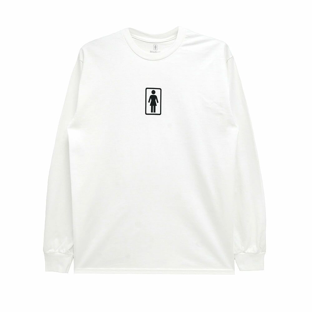 GIRL LONG SLEEVE ガール ロングスリーブTシャツ OG 93 TIL WHITE スケートボード スケボー 