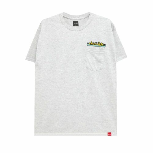 CHOCOLATE T-SHIRT チョコレート Tシャツ CREAT & STREET GREY スケートボード スケボー 