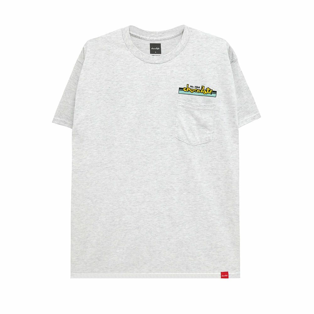 CHOCOLATE T-SHIRT チョコレート Tシャツ CREAT & STREET GREY スケートボード スケボー 