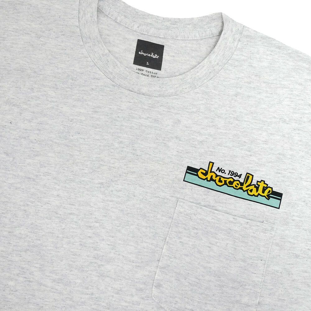 CHOCOLATE T-SHIRT チョコレート Tシャツ CREAT & STREET GREY スケートボード スケボー 1