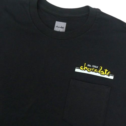 CHOCOLATE T-SHIRT チョコレート Tシャツ CREAT & STREET BLACK スケートボード スケボー 1