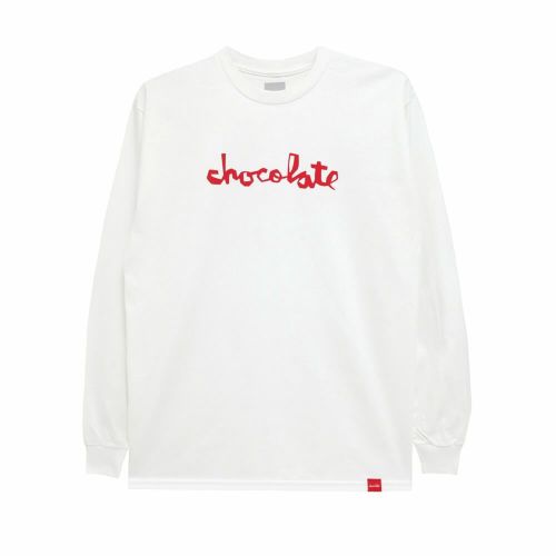CHOCOLATE LONG SLEEVE チョコレート ロングスリーブTシャツ ORIGINAL CHUNK WHITE スケートボード スケボー 