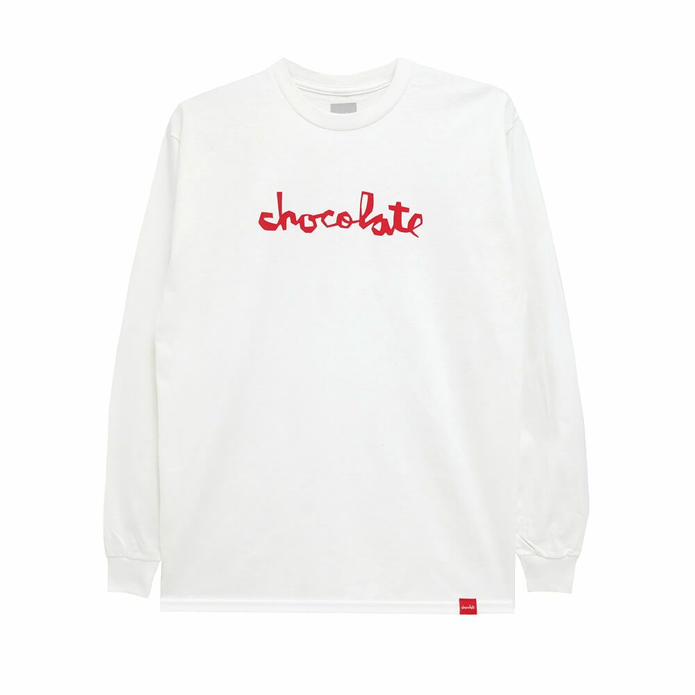 CHOCOLATE LONG SLEEVE チョコレート ロングスリーブTシャツ ORIGINAL CHUNK WHITE スケートボード スケボー 