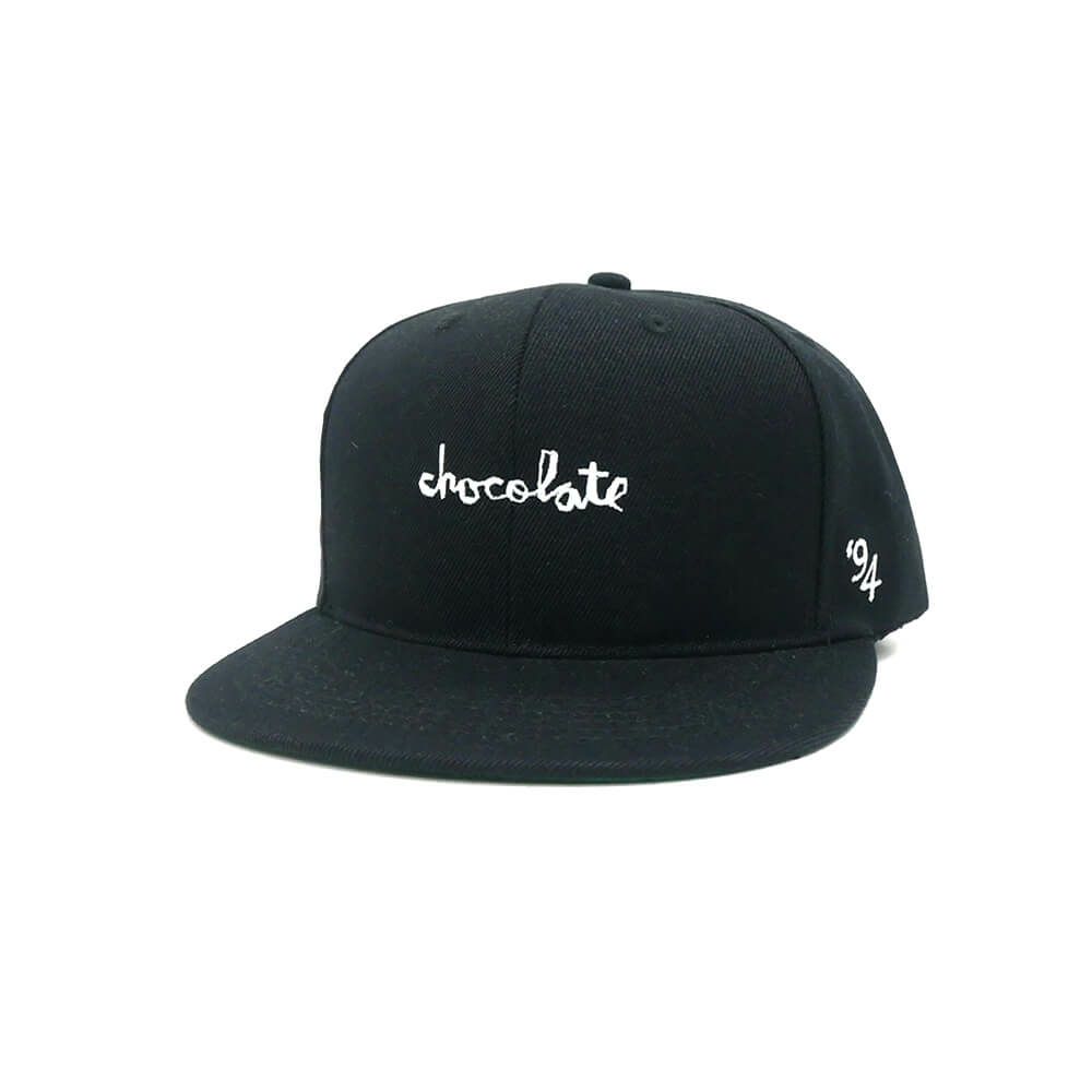  CHOCOLATE CAP チョコレート キャップ ORIGINAL CHUNK '94 SNAPBACK BLACK スケートボード スケボー 