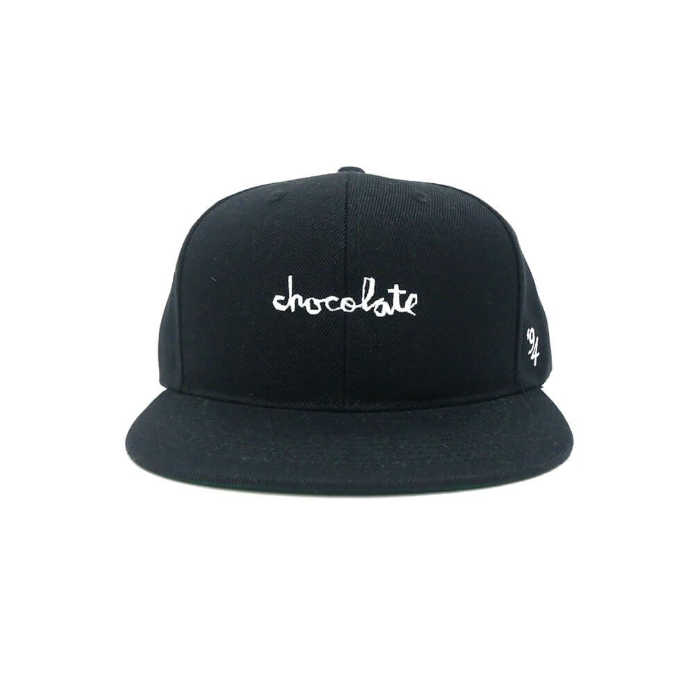  CHOCOLATE CAP チョコレート キャップ ORIGINAL CHUNK '94 SNAPBACK BLACK スケートボード スケボー 1