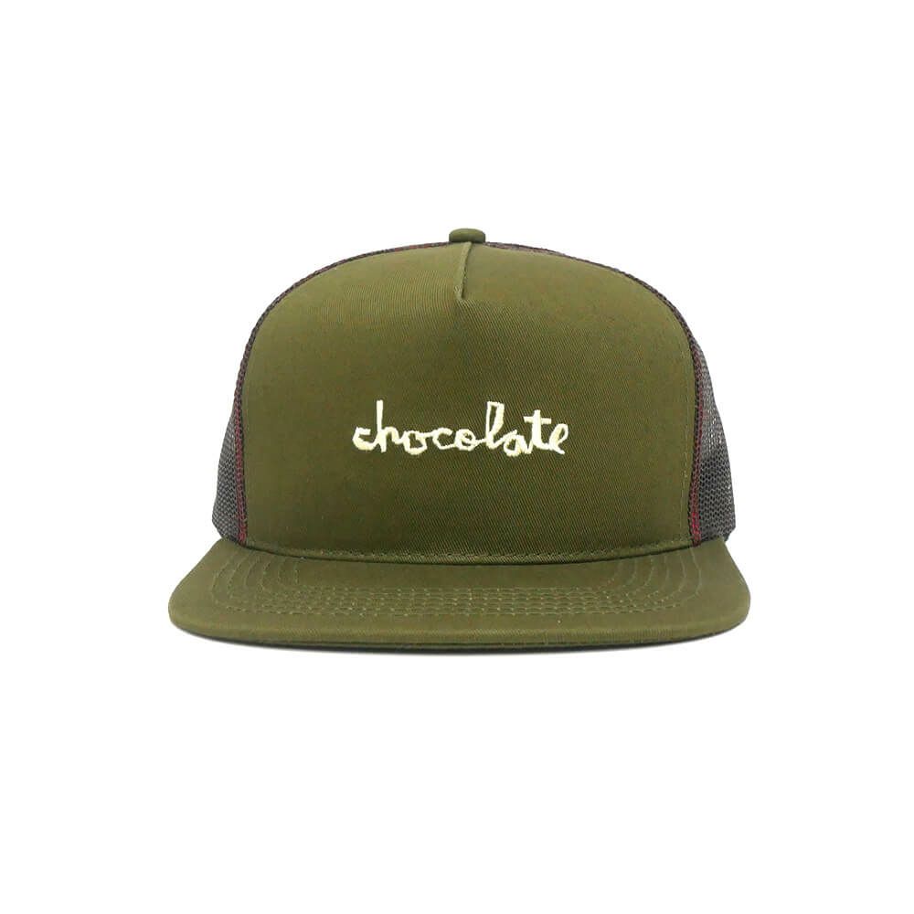 CHOCOLATE MESHCAP チョコレート メッシュキャップ CHOCOLATE CHUNK TRUCKER OLIVE スケートボード スケボー 1