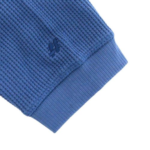  NEW BALANCE NUMERIC LONG SLEEVE ニューバランスヌメリック ロングスリーブTシャツ WAFFLE KNIT LS HENLEY INDIGO スケートボード スケボー 3