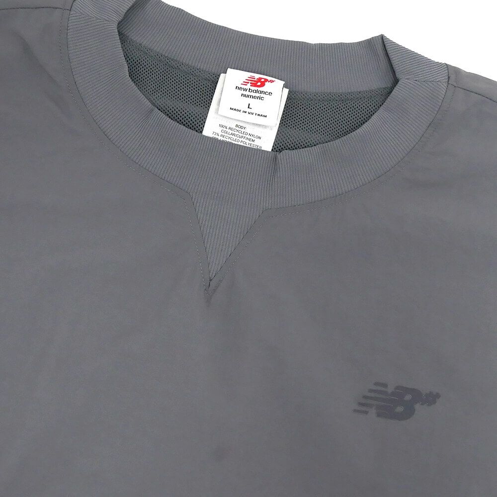 NEW BALANCE NUMERIC CREW SWEAT ニューバランス ヌメリック トレーナー NUMERIC WOVEN GREY スケートボード スケボー 1