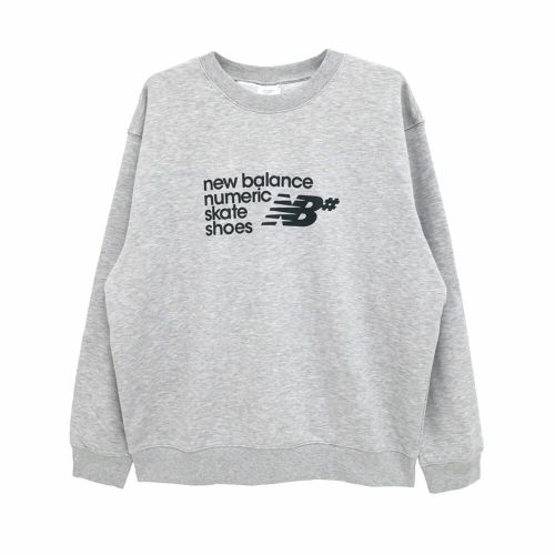 NEW BALANCE NUMERIC CREW SWEAT ニューバランス ヌメリック トレーナー NUMERIC FRENCH TERRY GREY スケートボード スケボー 